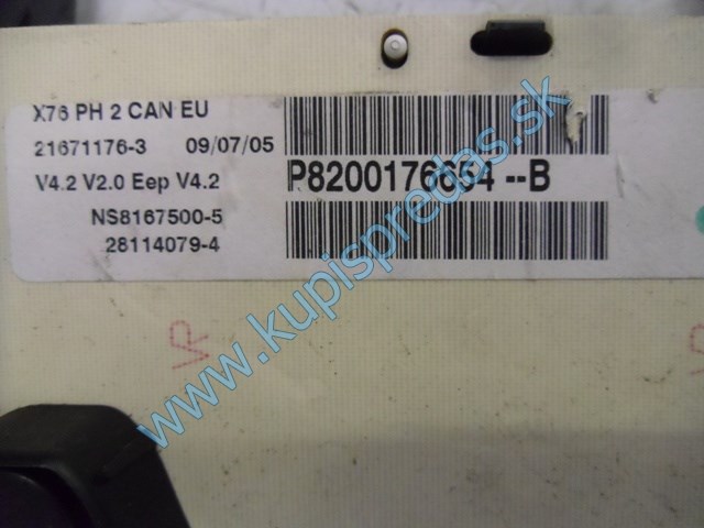 tachometer na renault kangoo 1,5dci, autodiely na renault kangoo